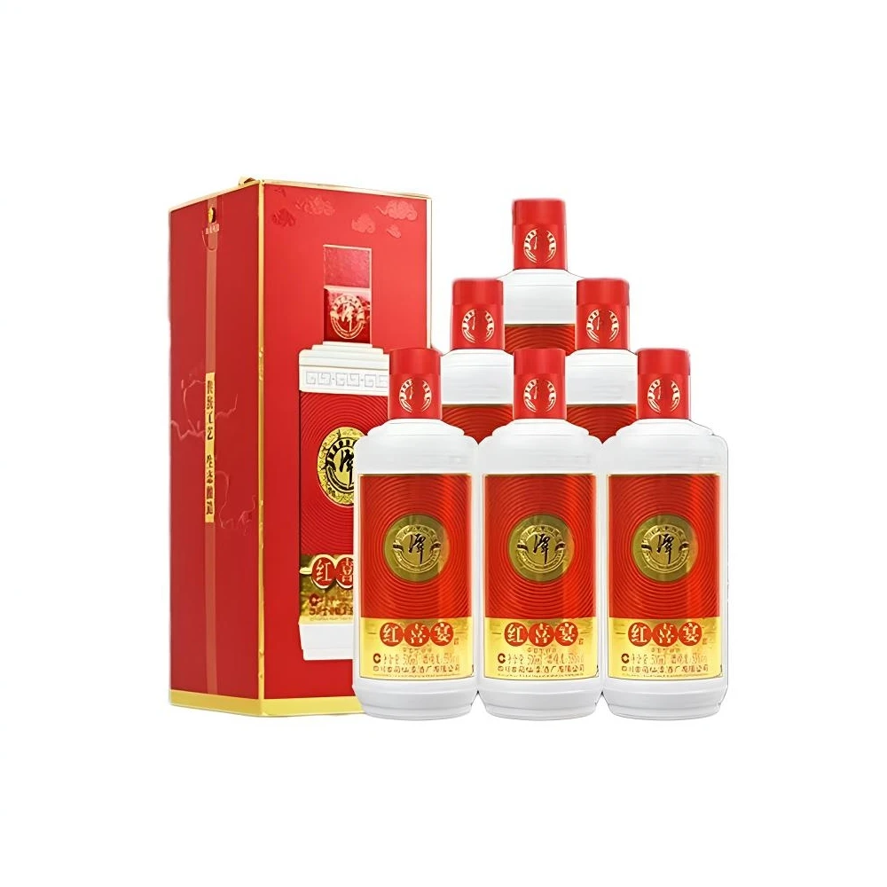 潭酒大曲坤沙 红喜宴 酱香型白酒 53%vol 500ml*6瓶 整箱