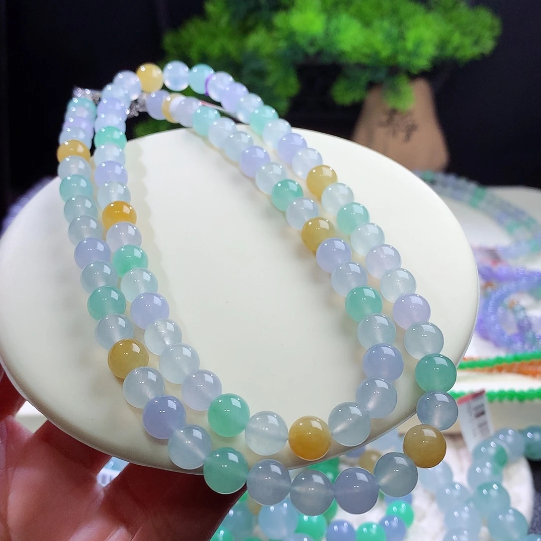 项链未镶嵌翡翠卡8mm