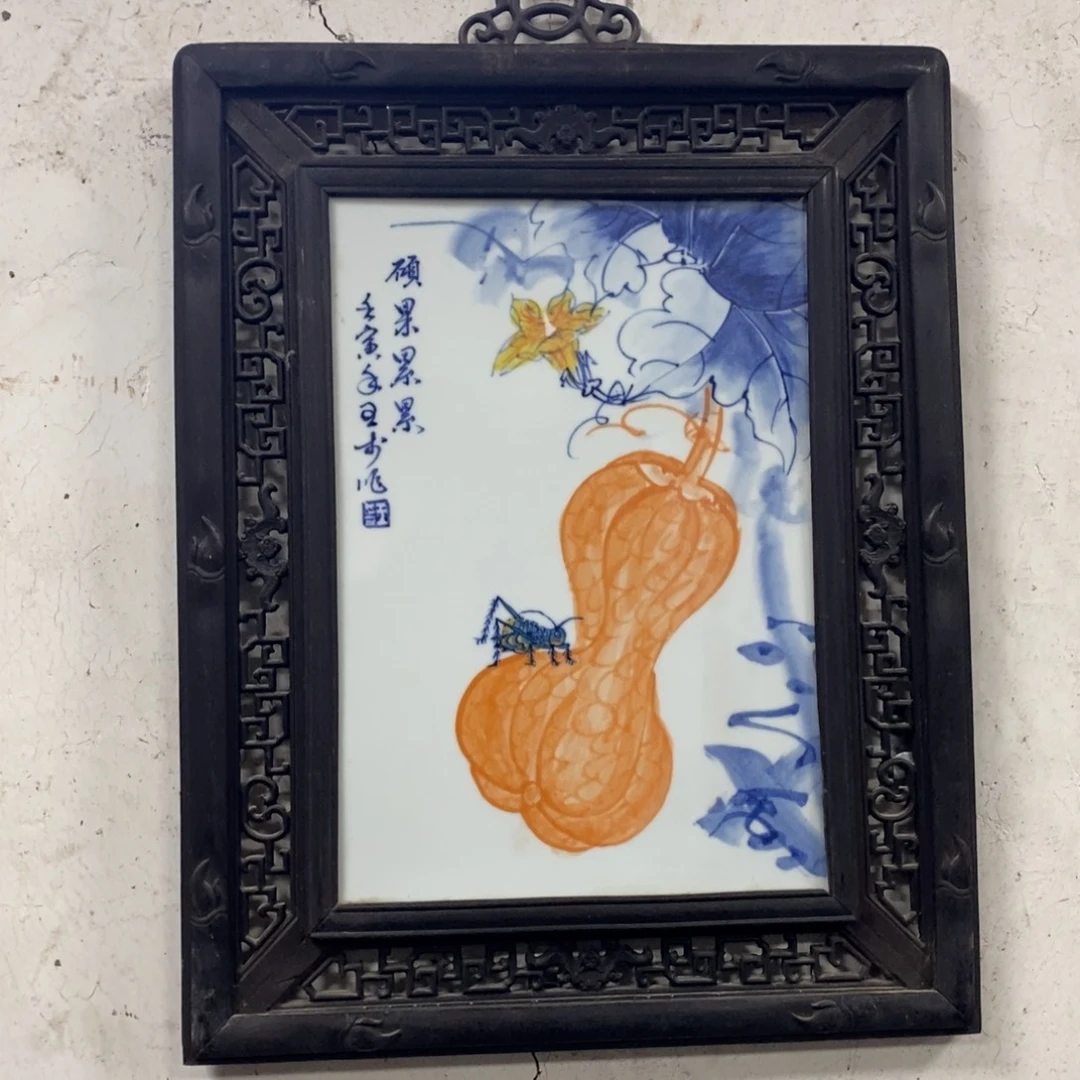 瓷片50*40*1景德镇瓷板画柴窑烧制