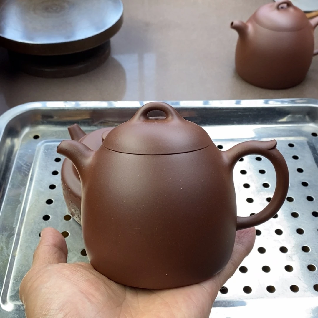 茶壶紫砂秦权容量350毫升左右
