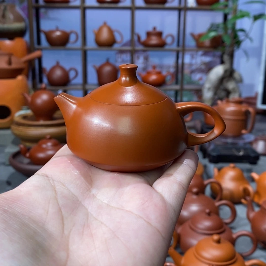 朱泥茶壶吴炫杰朱泥玉兔壶75c