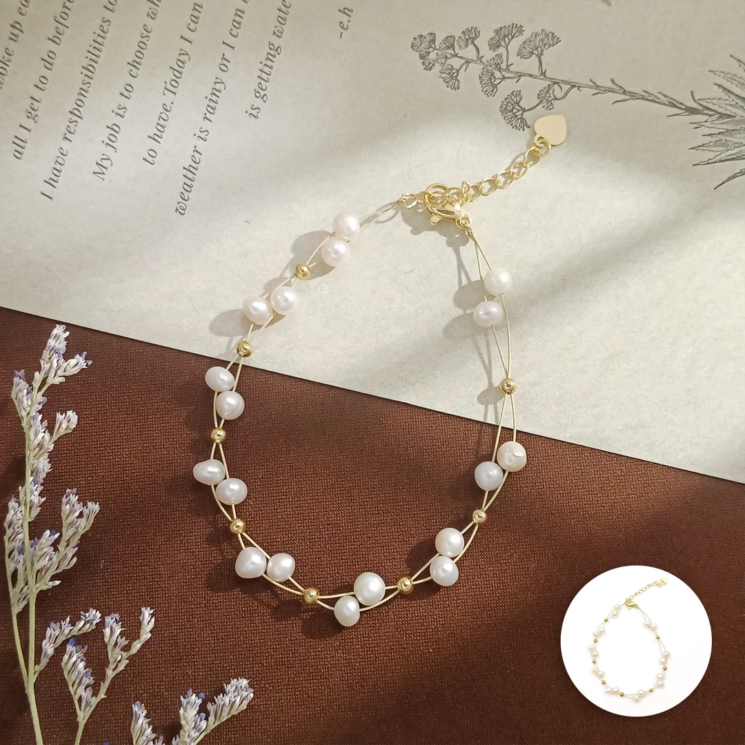 TSL-006275 淡水珍珠 设计女款手链