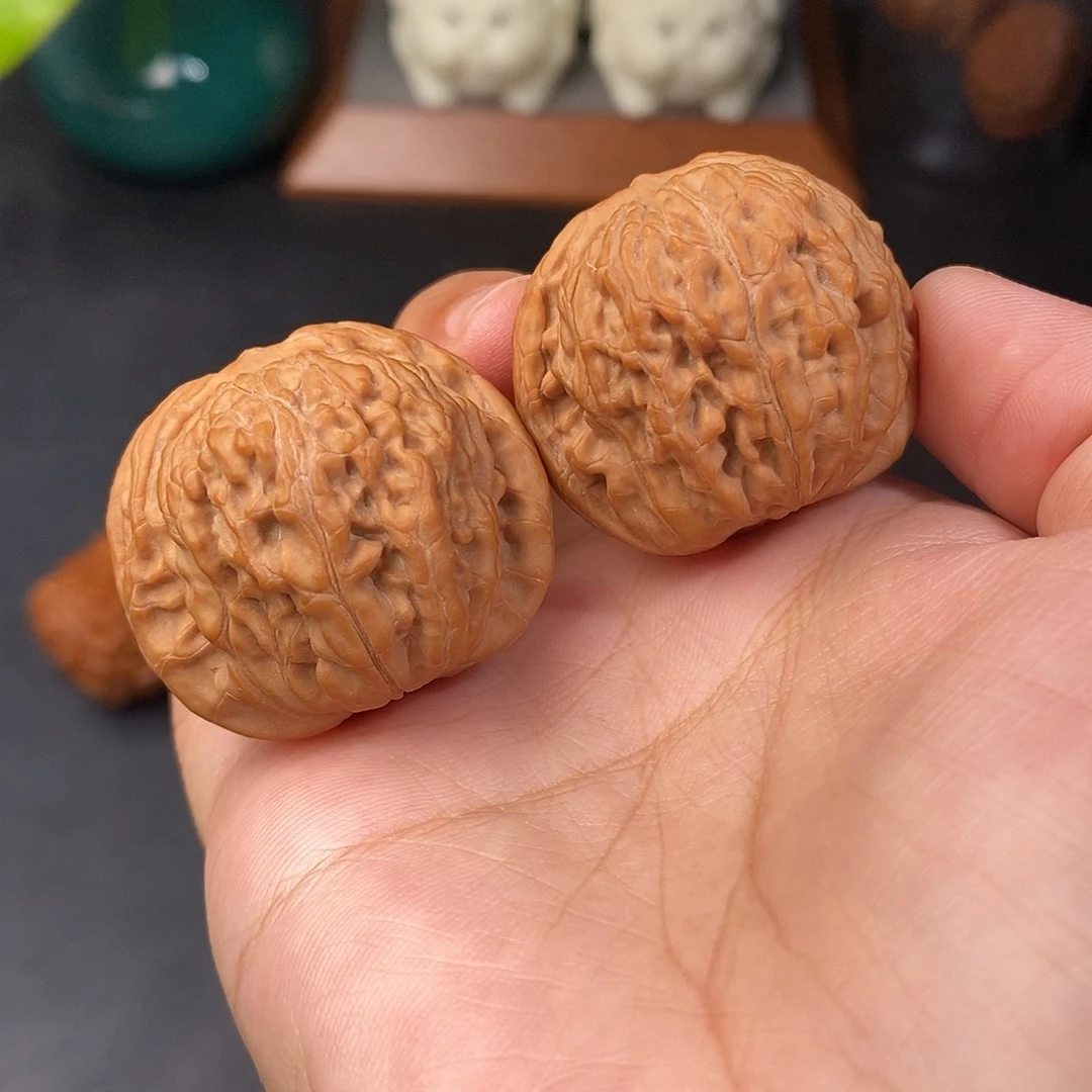 文玩核桃把件石子磨全品36