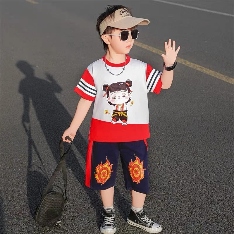 551701夏款时尚男童套装