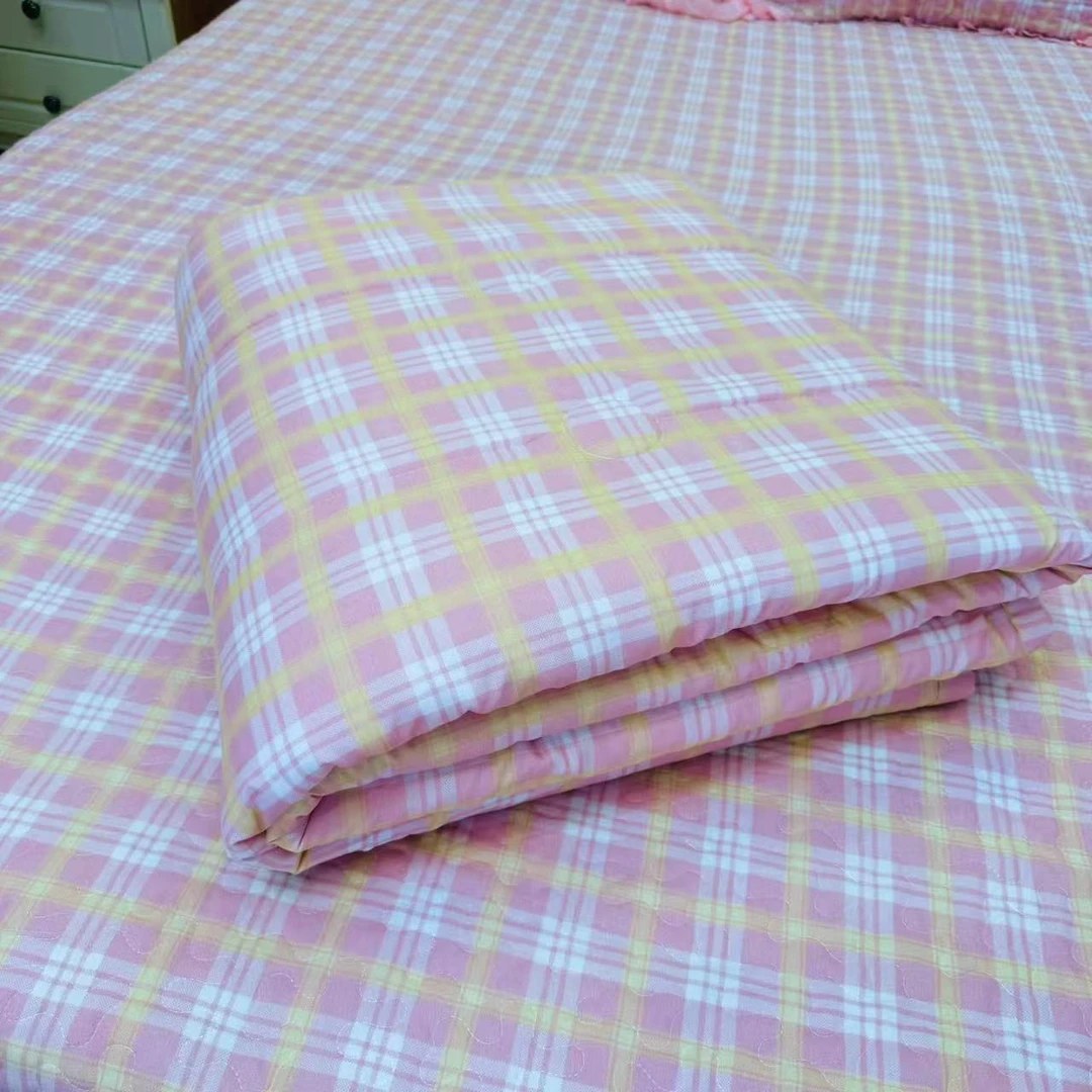 韩式有氧提花双层纱单夏被亲肤透气可机洗空调被夏凉被-F