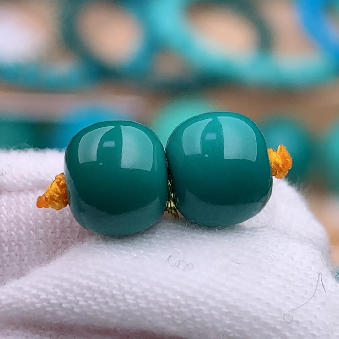 未镶嵌绿松石珠宝奇石7.1mm