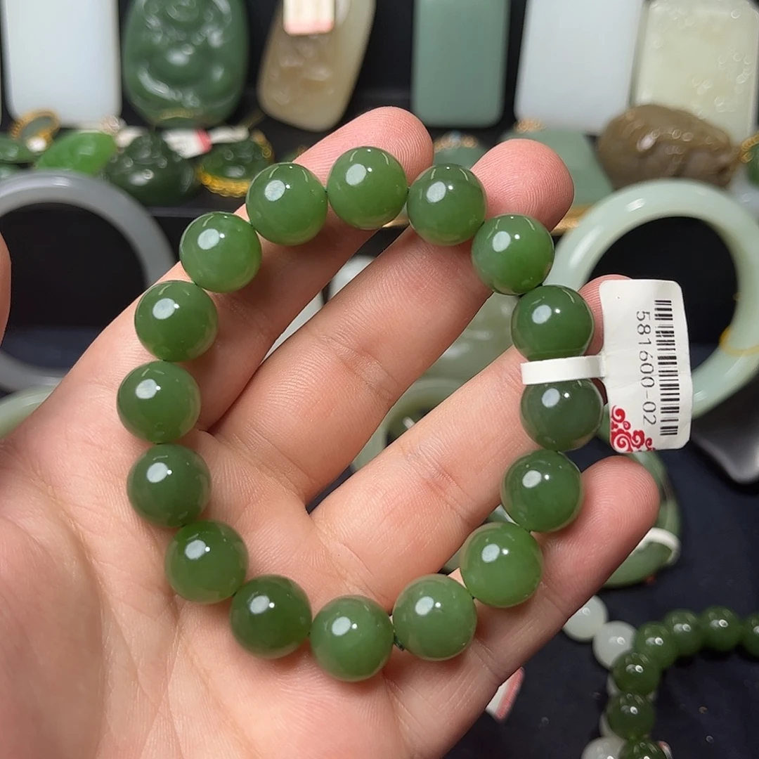 和田玉未镶嵌手链17