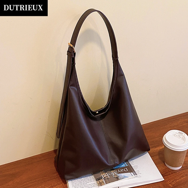 复古通勤质感单肩包包女2025今年流行韩版气质腋下包托特包时尚女