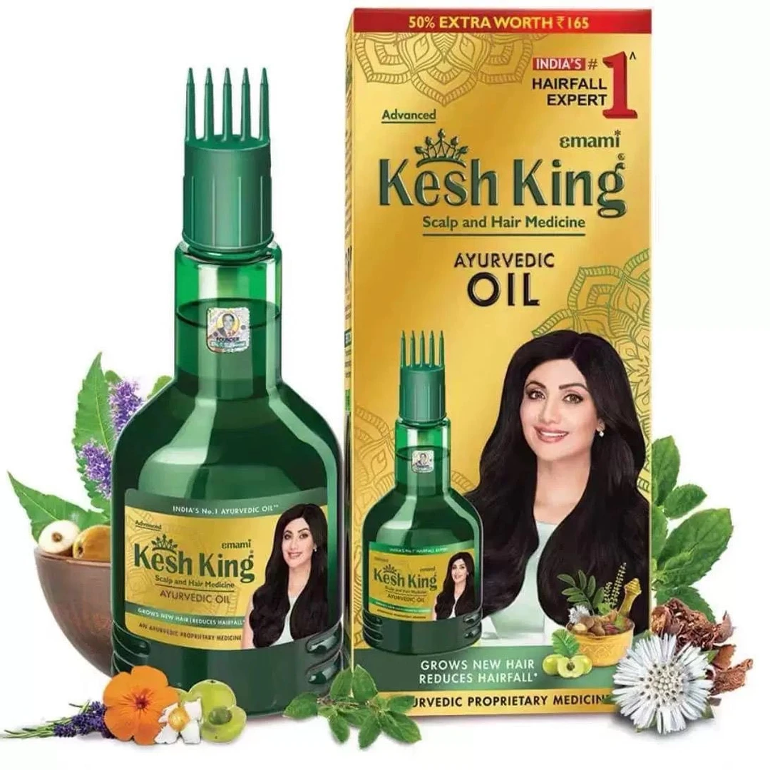 印度keshking阿育吠陀草本发油 防脱 固发300ml