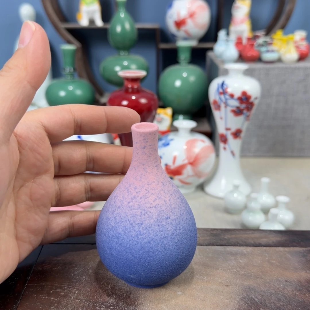 陶瓷手工小花器摆件