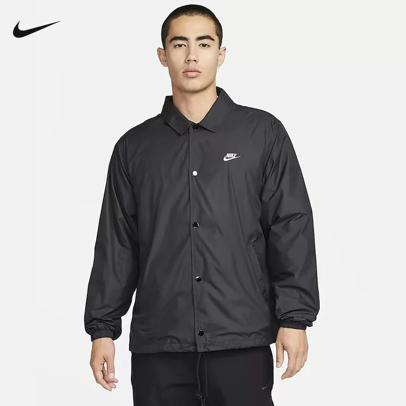 耐克/NIKE男子教练夹克梭织宽松复古休闲叠穿外套FN3317010