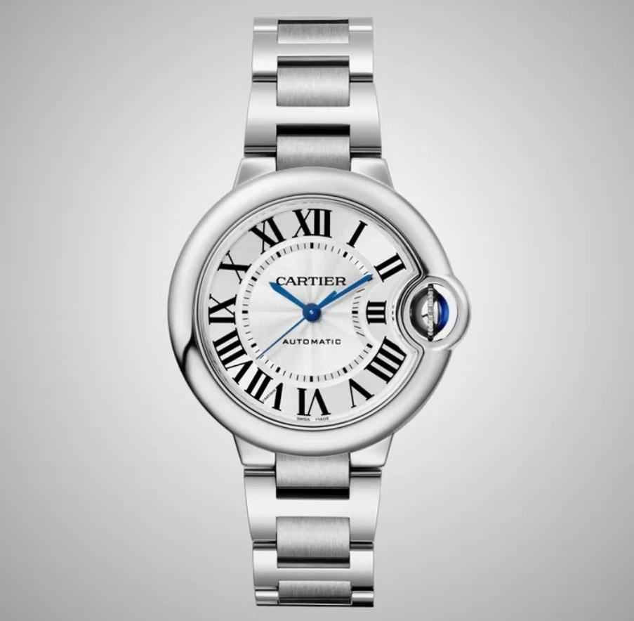 99新 Cartier/卡地亚 蓝气球女款时尚轻奢经典/全自动机械/白钢2