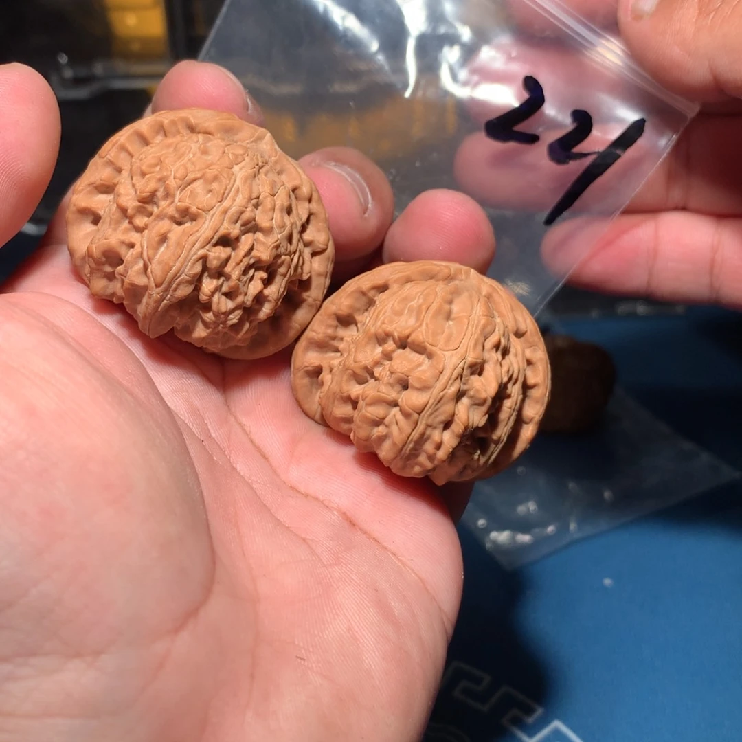 文玩核桃吊坠白狮子 221