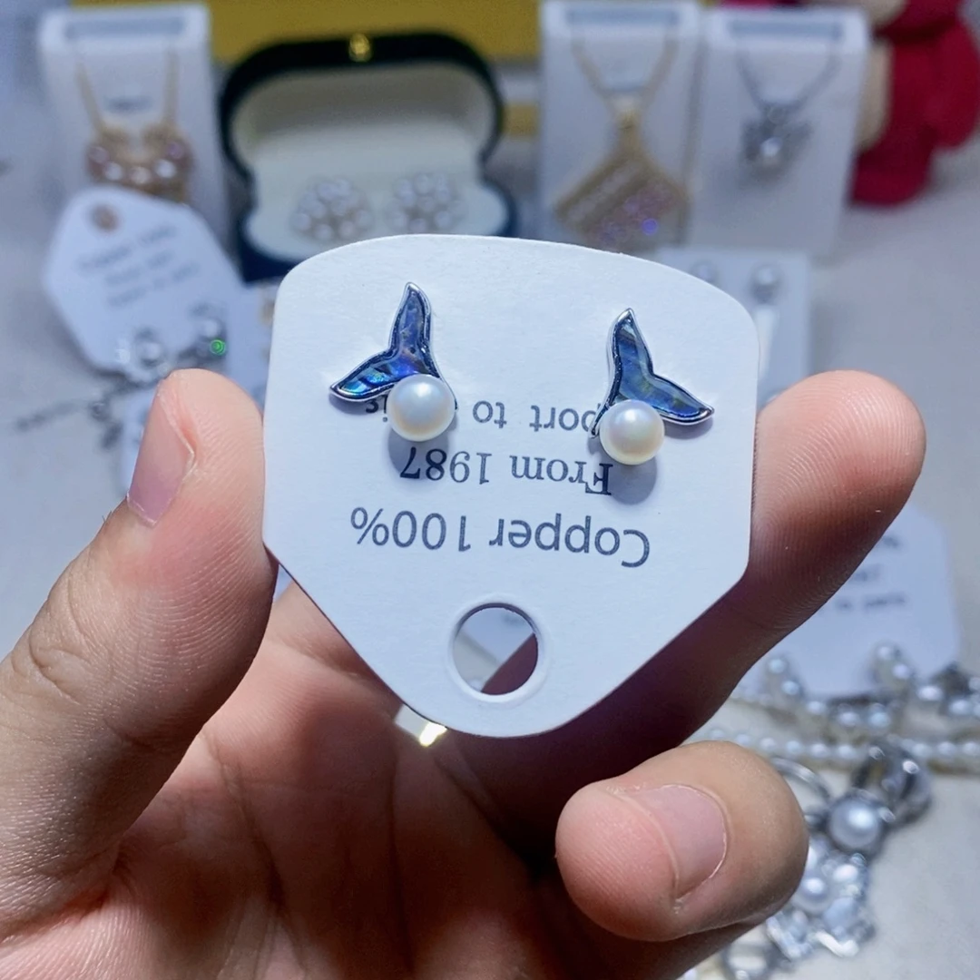 未镶嵌淡水珍珠耳饰