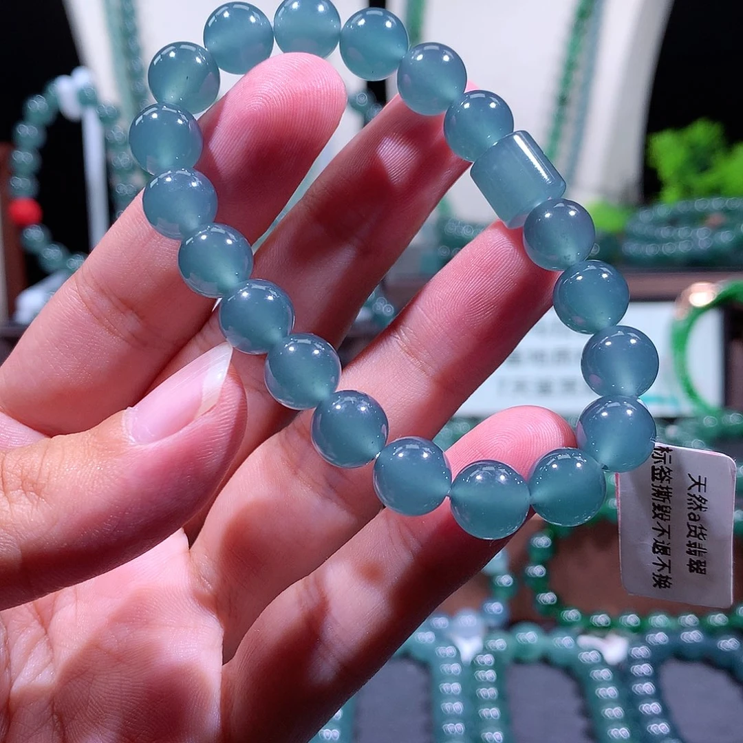 翡翠未镶嵌手链天然a货翡翠手串9.8