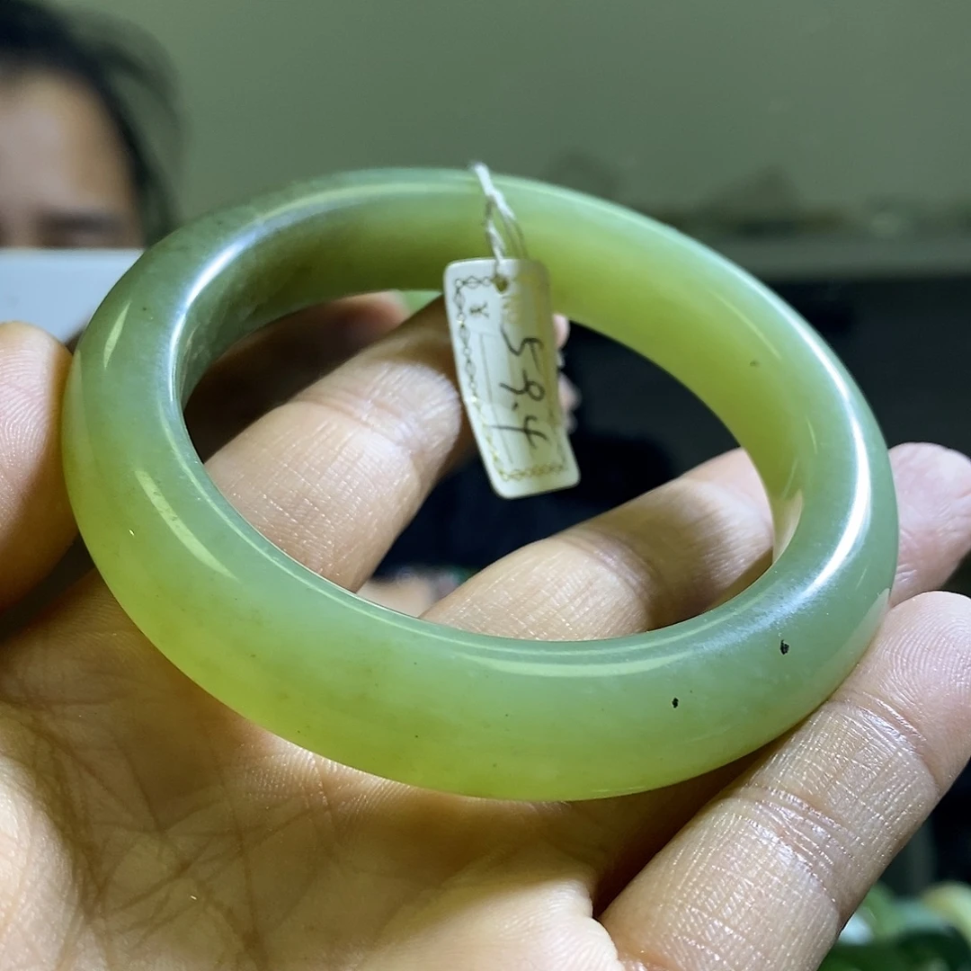 岫玉未镶嵌手镯59口径