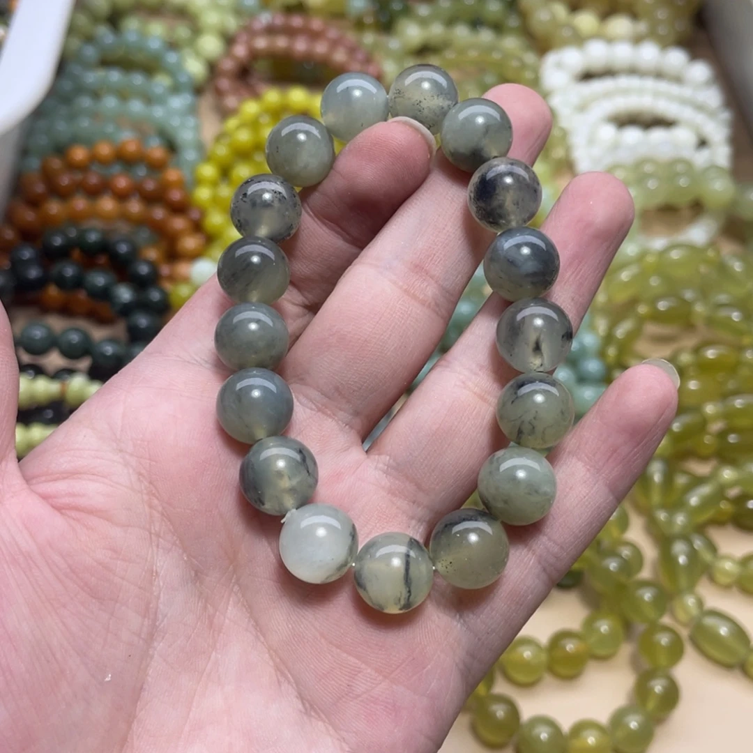 蛇纹石玉未镶嵌手链