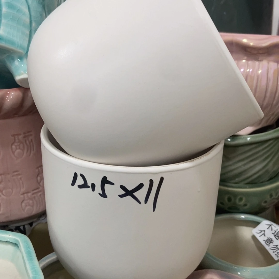 红陶高温陶瓷花盆