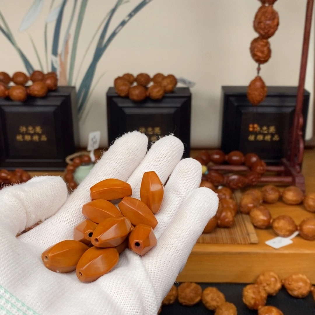 手串橄榄核工作室六棱素珠
