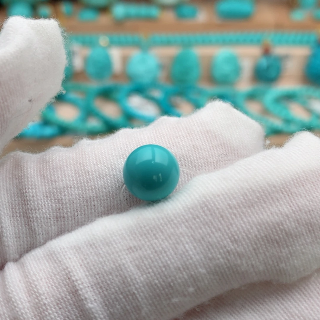 绿松石未镶嵌珠宝奇石9.5mm