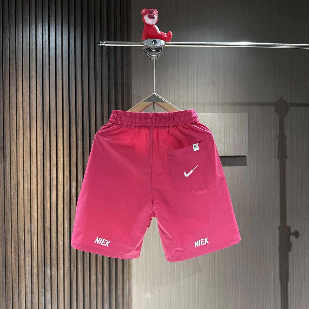 夏季新款彩色刺绣潮牌运动五分裤男士时尚百搭速干透气短裤潮602