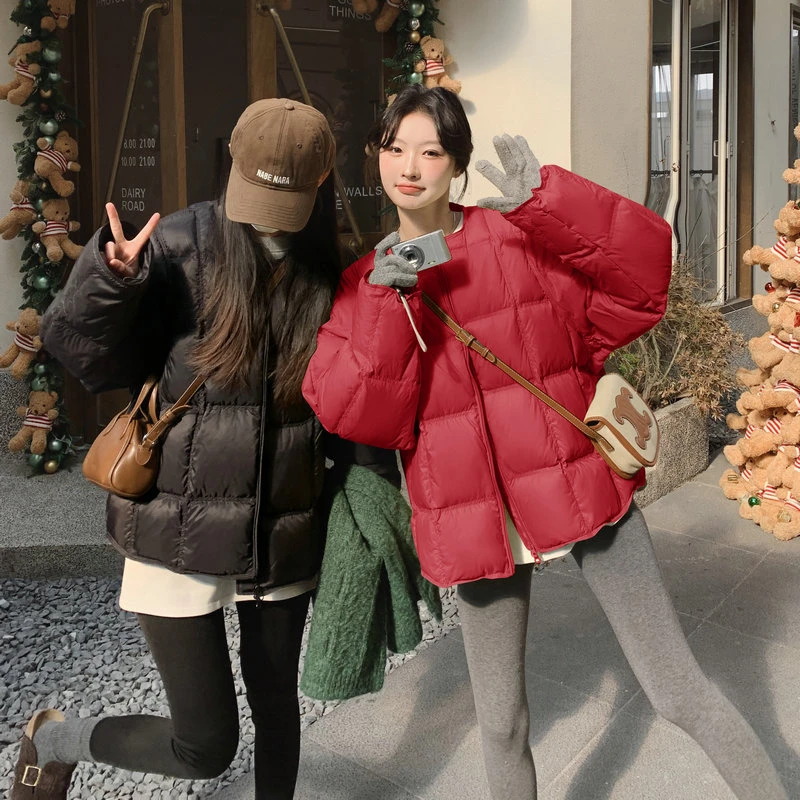 新加色泡芙糖果色90白鸭绒羽绒服M163P295控438