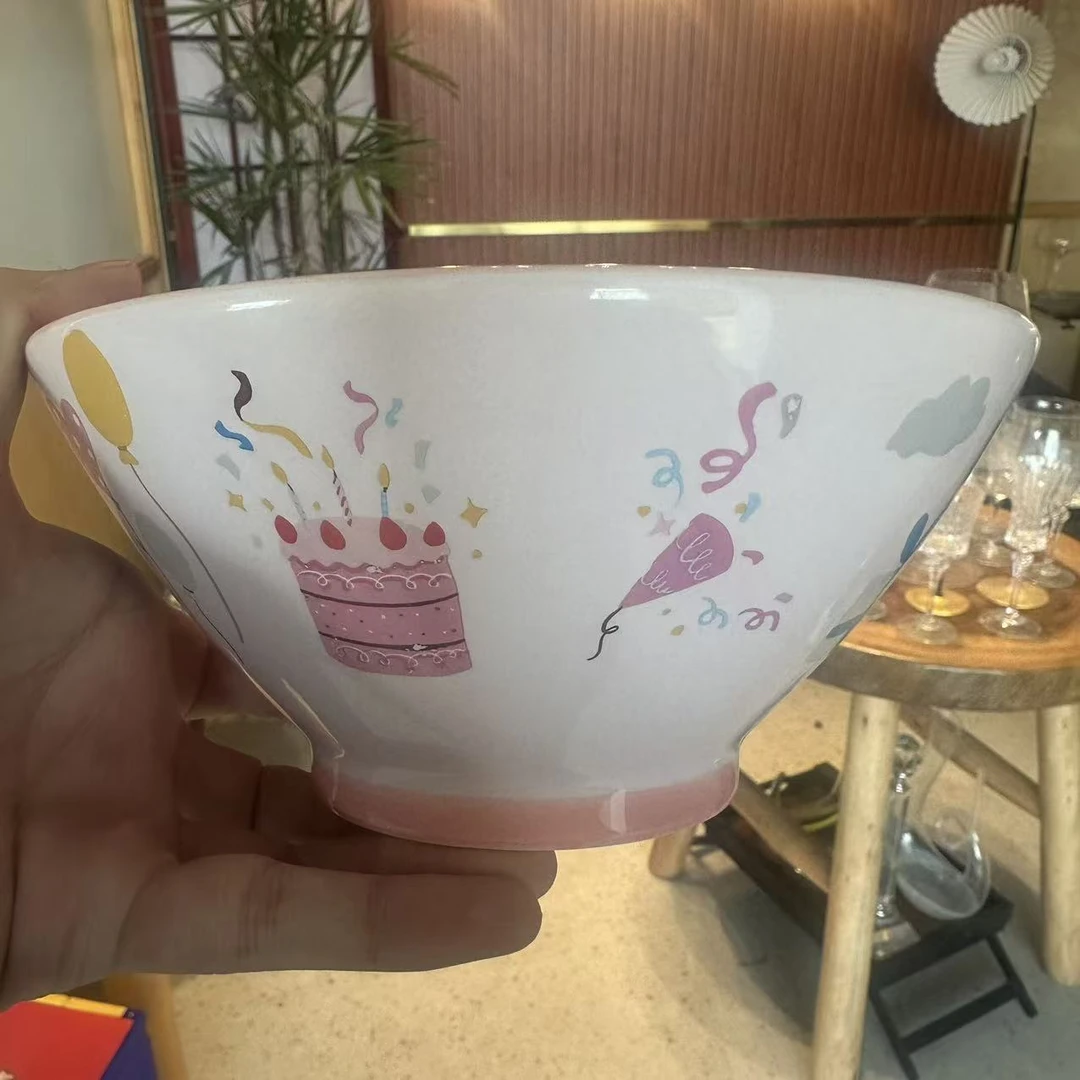 XCZ派对系列陶瓷斗笠碗