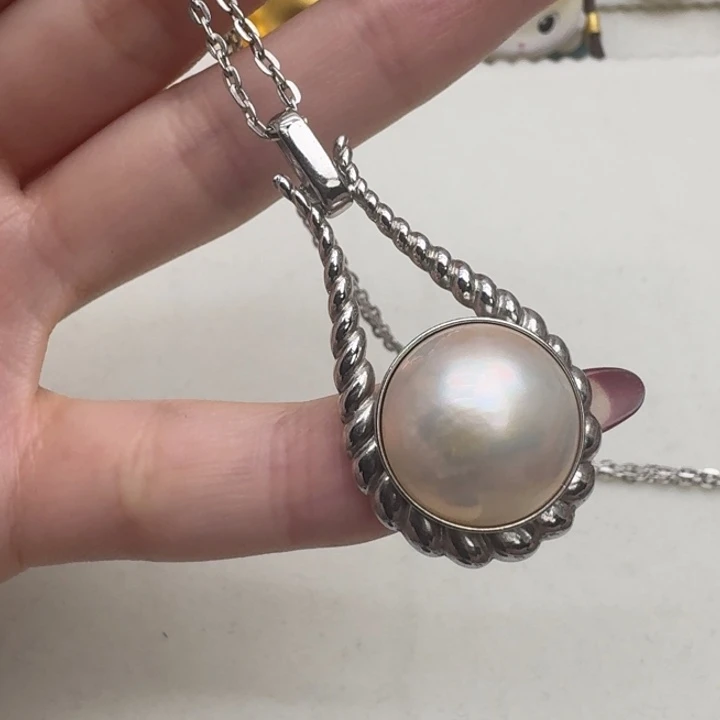 拼合珍珠（马贝珠）颈饰未镶嵌