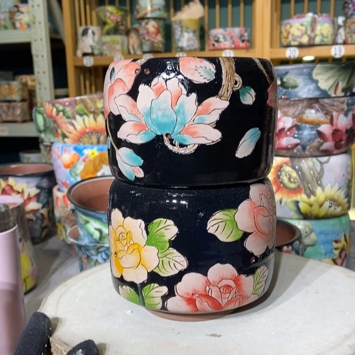 红陶景德镇艺术手绘作品