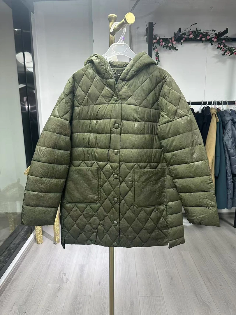 【JX16军绿色棉服】2024款棉服大气军绿色保暖轻便时尚简约款