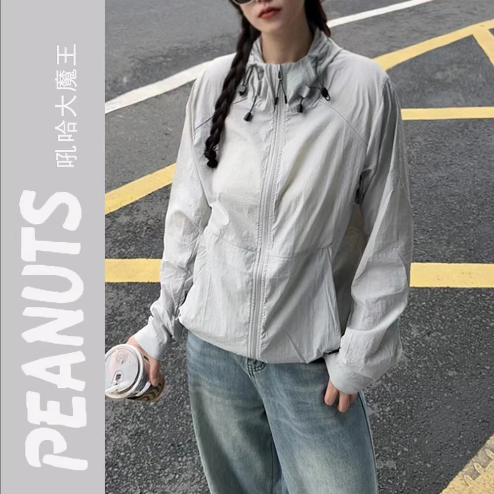 UPF50+山系户外男女情侣凉感原纱防晒衣防紫外线速干透气皮肤衣