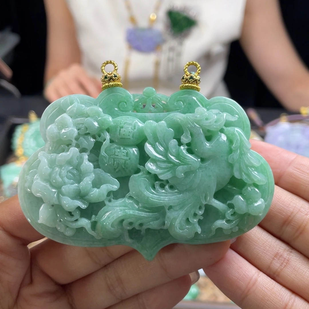 颈饰未镶嵌翡翠代编织