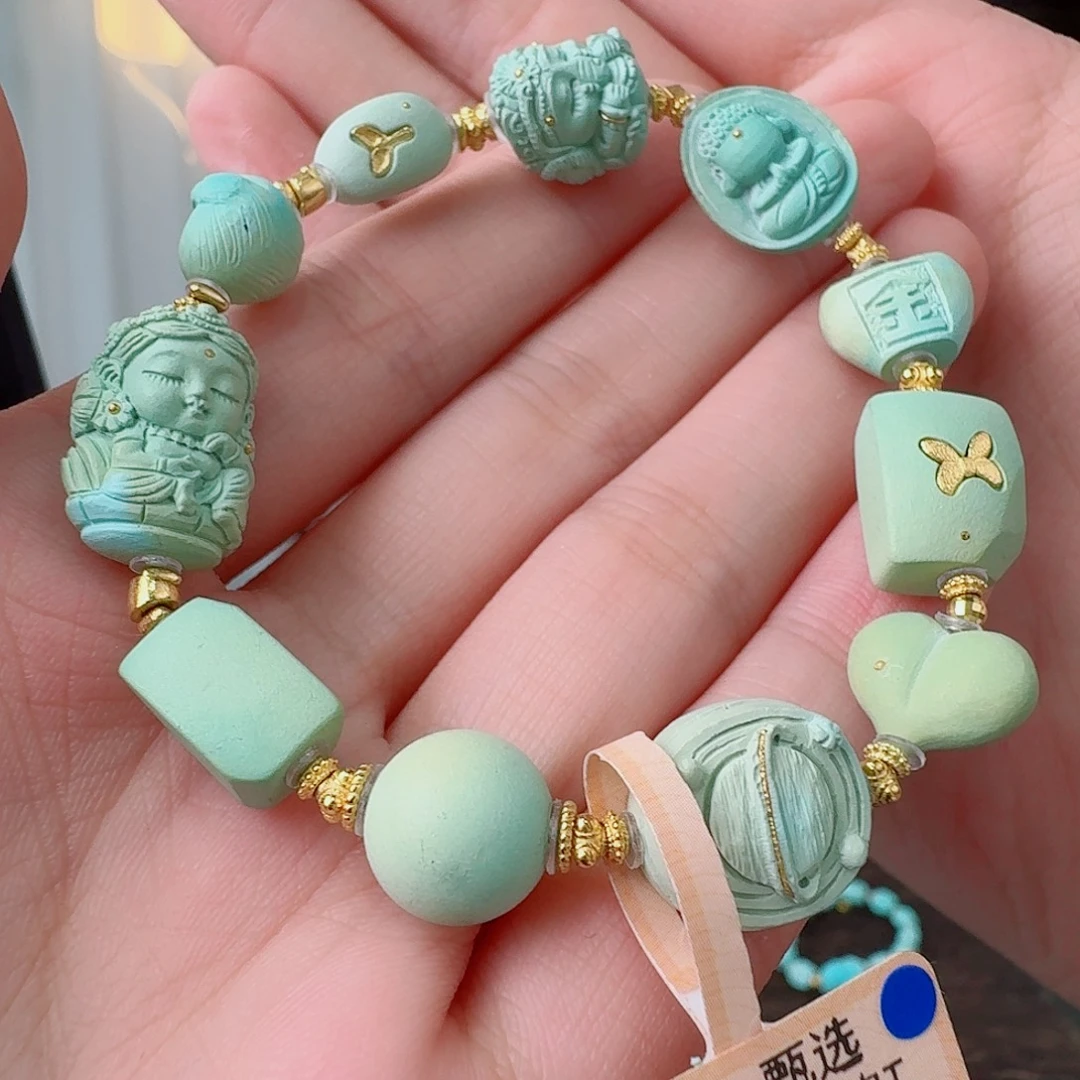 未镶嵌绿松石珠宝奇石