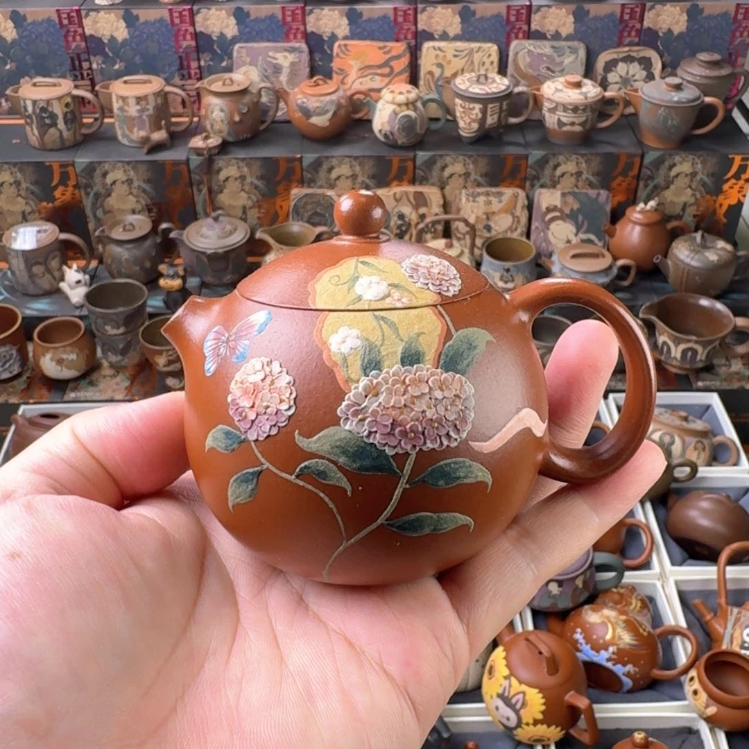 茶壶紫砂150ml原矿精工半手