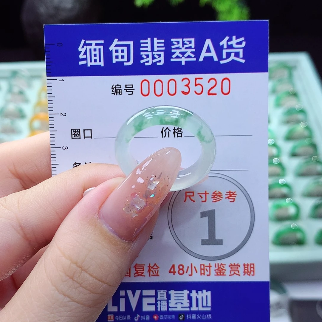 翡翠戒指未镶嵌17号