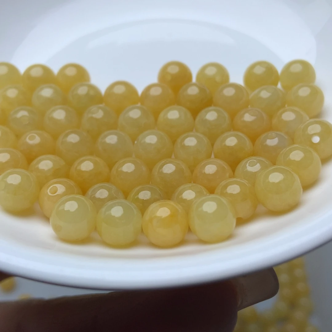 未镶嵌手链翡翠卡7,3冰黄10个