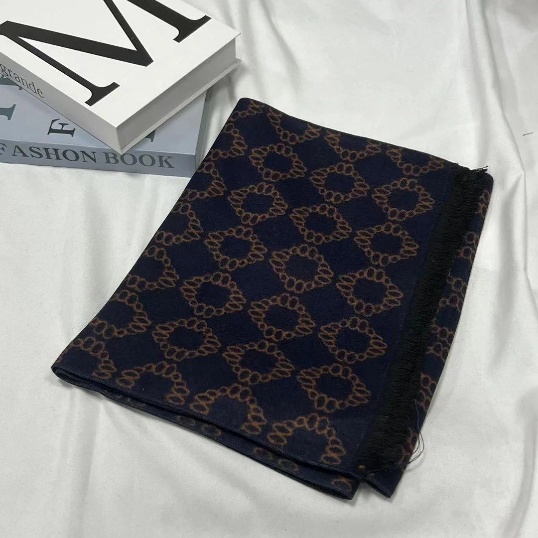 拉绒围巾-复古金环 30*180cm丝巾