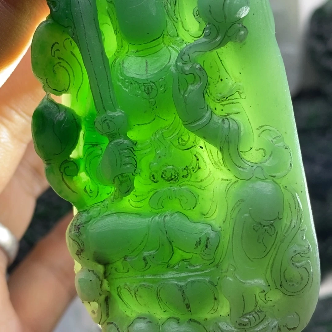定制翡翠未镶嵌天然翡翠A货虚空藏