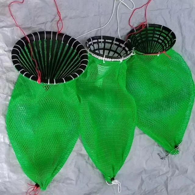 潜水专用网兜水下鱼护装鱼倒须防跑鱼网袋鱼篓螃蟹夜潜赶海装螺