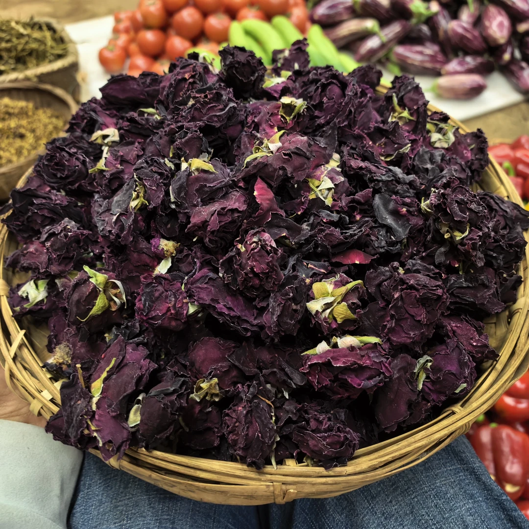 农家自晒墨红玫瑰