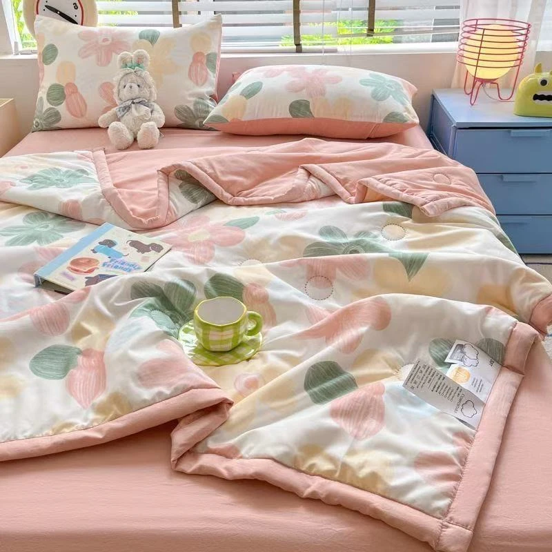【试睡30天】爆款花满天夏凉被空调被可机洗水洗冰感被子轻奢