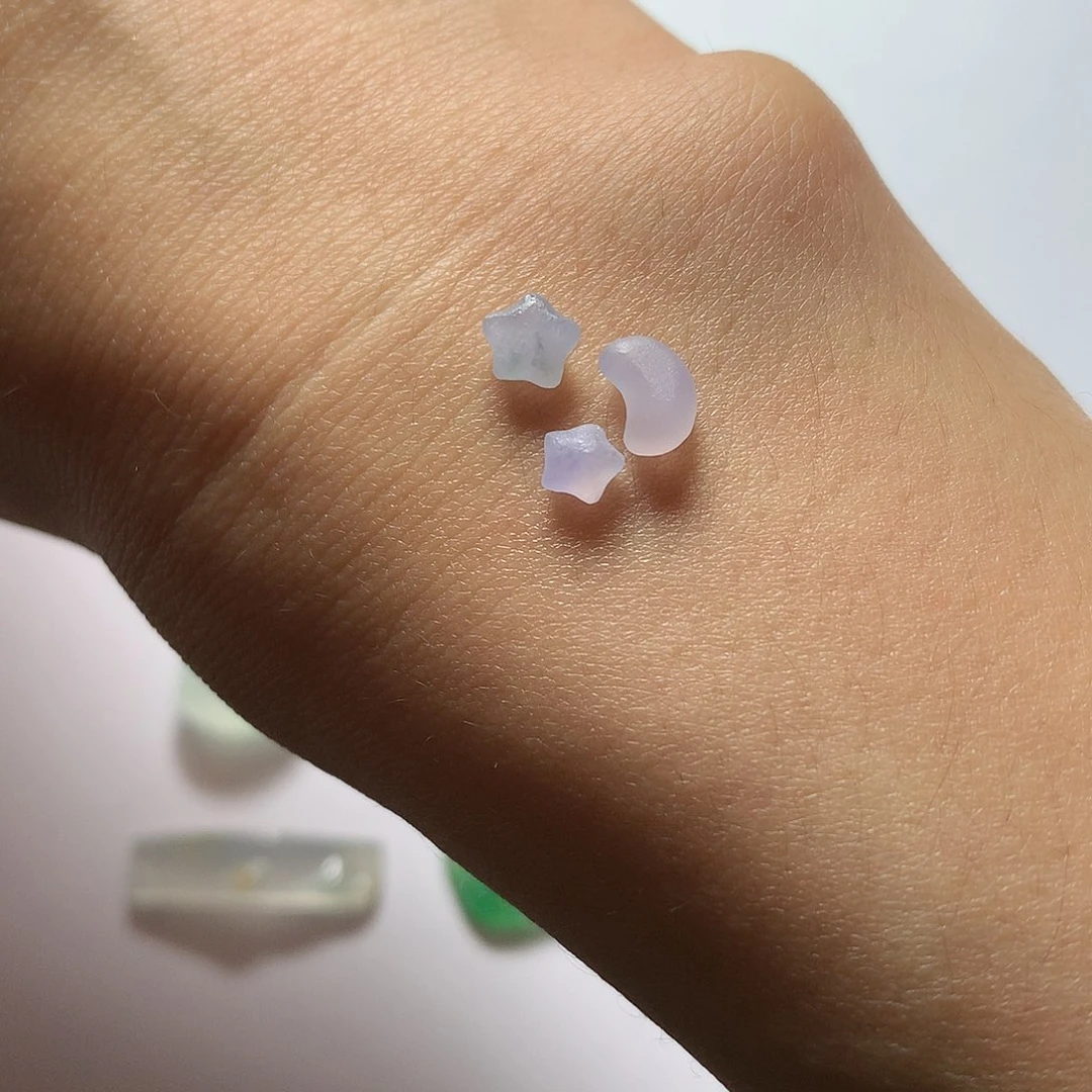 定制翡翠未镶嵌缅甸翡翠A货星星月亮