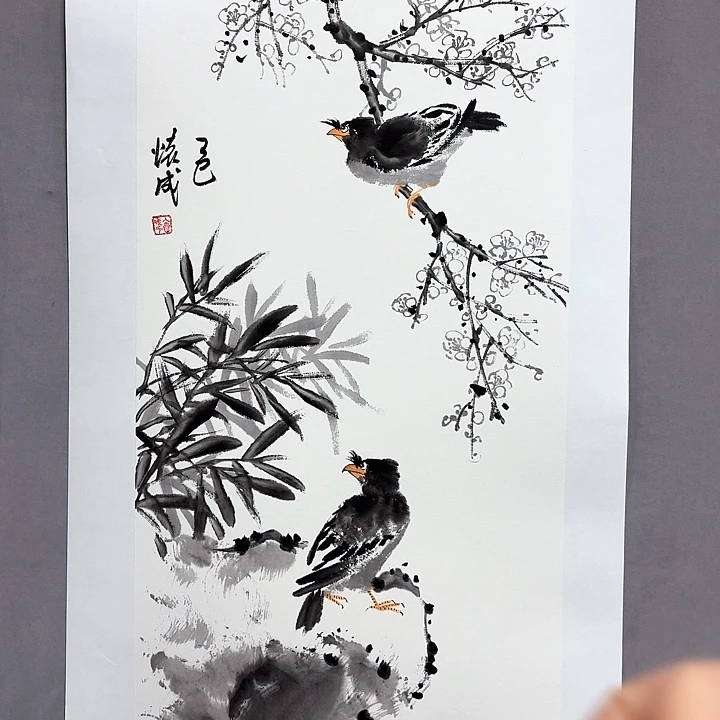 国画亲笔手绘放心去藏