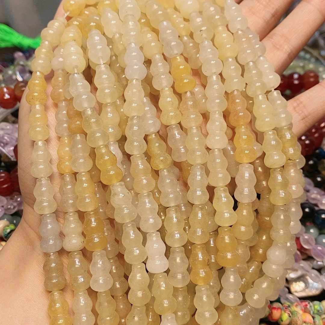 玛瑙/玉髓散珠8mm金丝玉葫芦一条
