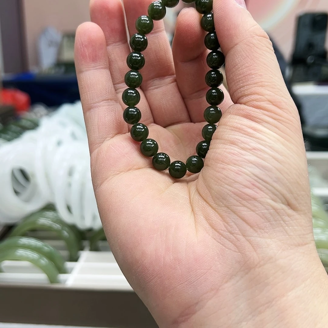 和田玉手串未镶嵌