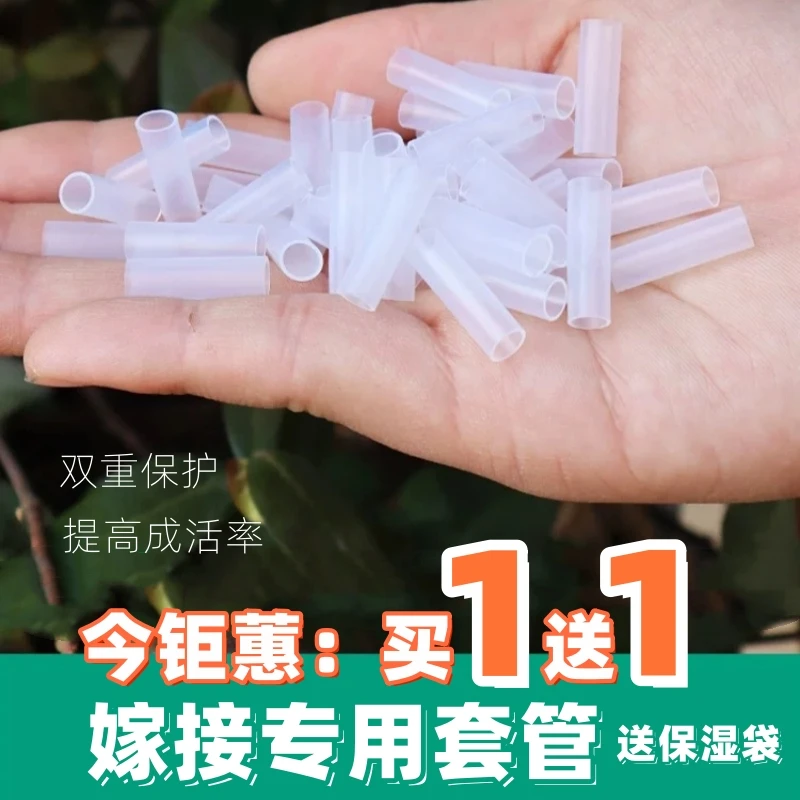 嫁接专用套管嫁接套管果树保温保湿袋透明透光园艺树苗盆栽密封袋