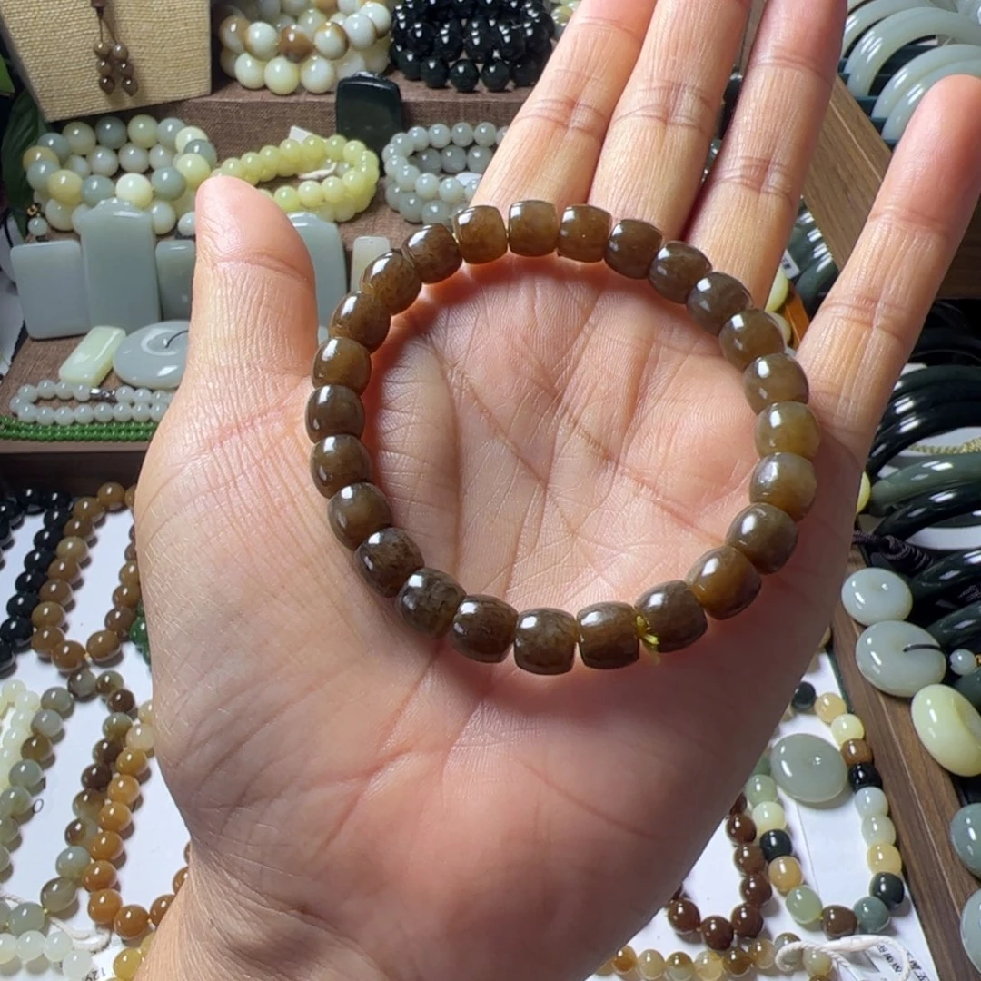 和田玉未镶嵌手链