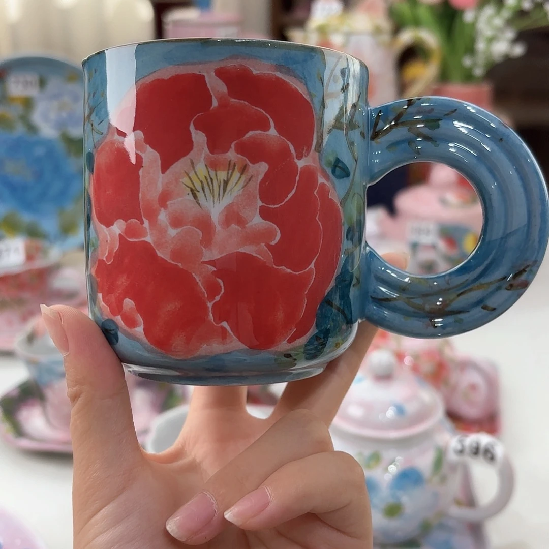 景德镇手绘高温釉下彩陶瓷茶具