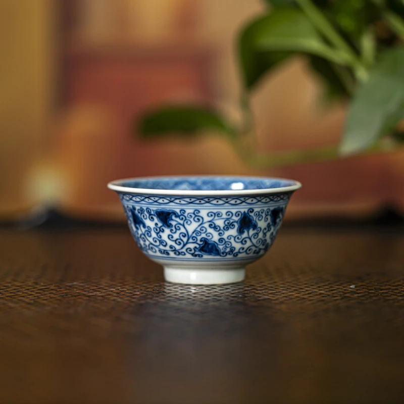 【墨舍名窑】成蕴苜蓿草莲塘杯cyy59