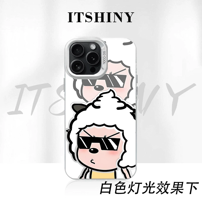 懒羊羊手机壳彩银二次元适用于苹果华为荣耀小米VIVOPPO一加